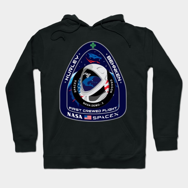 Crew Dragon Spacecraft Hoodie by SAVELS